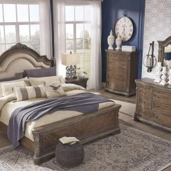 Signature Design By Ashley® Charmond - Brown - California King Upholstered Sleigh Bed Beds 9 Signature Design By Ashley® Charmond - Brown - California King Upholstered Sleigh Bed Beds