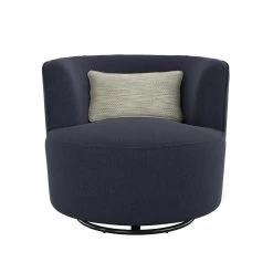 Emerald Home Benzley Swivel Glider, Navy