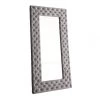 Emerald Home Accessories Lacey Upholstered Floor Mirror