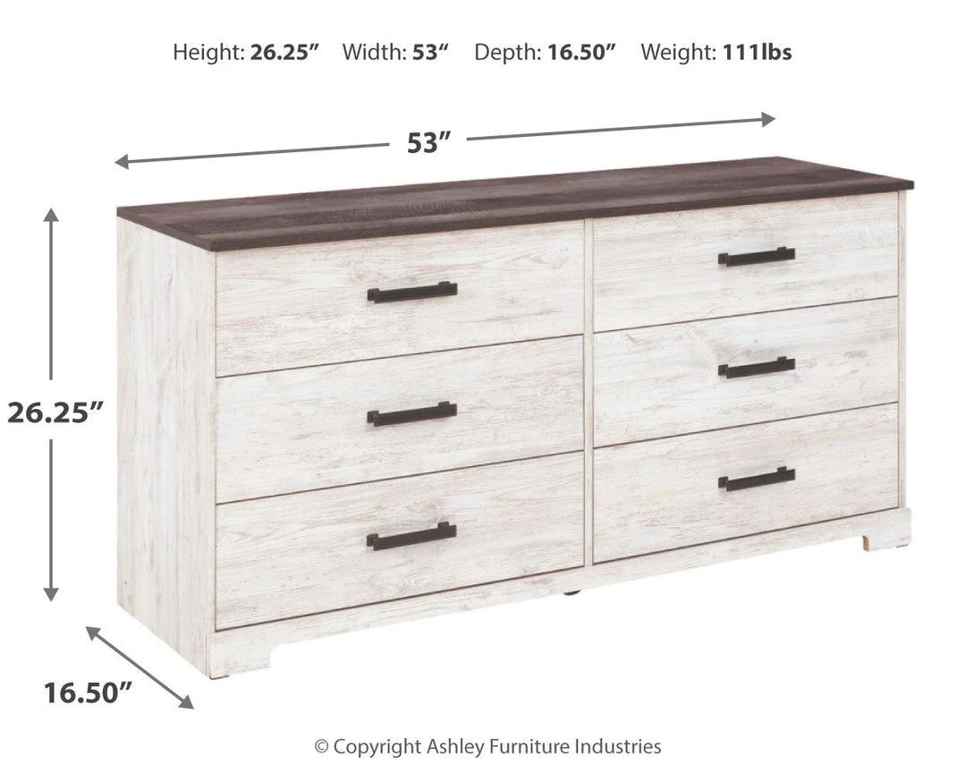 Ashley Furniture Shawburn - Attractive/Charcoal Gray - Six Drawer Dresser Dressers 12 Ashley Furniture Shawburn - Attractive/Charcoal Gray - Six Drawer Dresser Dressers