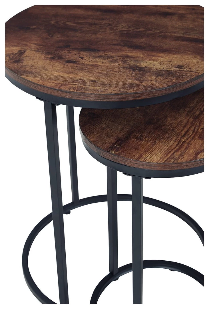 Ashley Furniture Briarsboro - Brown/black - Accent Table (2/cn) 6 Ashley Furniture Briarsboro - Brown/black - Accent Table (2/cn)