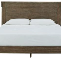 Ashley Furniture Shamryn - Grayish Brown - Queen Panel Bed Beds