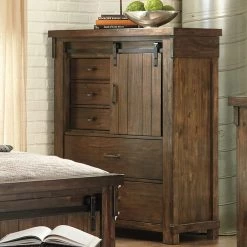 Ashley Furniture Lakeleigh - Brown Dark - Five Drawer Chest Chests