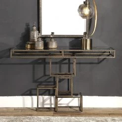 Uttermost Ruslan Bronze Console Table