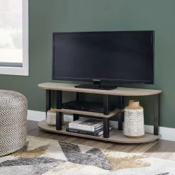 Ashley Furniture TV Stands Bertmond - Light Brown/black - Tv Stand