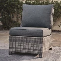 Ashley Furniture Chairs Salem - Gray - Armless Chair W/cushion (1/cn) 12 Ashley Furniture Chairs Salem - Gray - Armless Chair W/cushion (1/cn)