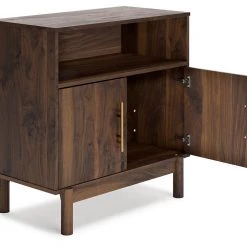 Ashley Furniture Calverson - Mocha - Accent Cabinet