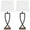 Ashley Furniture Makara - Black/Ultimate Best In Class Metal Table Lamp (2/CN)