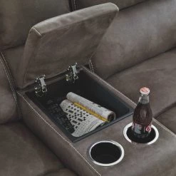 Ashley Furniture Reclining Furniture Trementon - Graphite - Dbl Rec Pwr Loveseat W/console 14 Ashley Furniture Reclining Furniture Trementon - Graphite - Dbl Rec Pwr Loveseat W/console