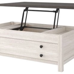 Ashley Furniture Dorrinson - White / Black / Gray - Lift Top Cocktail Table Tables 26 Ashley Furniture Dorrinson - White / Black / Gray - Lift Top Cocktail Table Tables