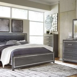 Ashley Furniture Dressers Lodanna - Gray - Dresser, Mirror