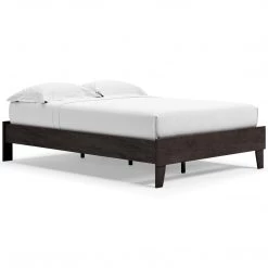 Ashley Furniture Piperton - Brown / Black - Full Platform Bed Beds