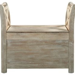 Ashley Furniture Fossil - Whitewash - Accent Bench Benches