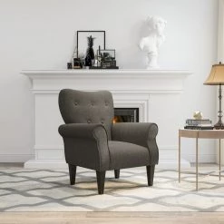 Emerald Home Lydia Chair, Performance Brown