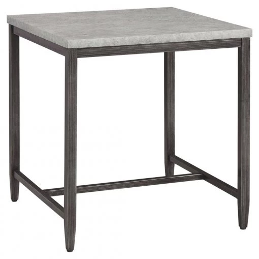 Ashley Furniture Shybourne - Gray/aged Bronze - Square End Table