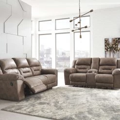 Signature Design By Ashley® Stoneland - Reclining Sofa & Loveseat Set