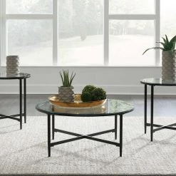 Ashley Furniture Stetzer - Black - Occasional Table Set (3/cn) Tables