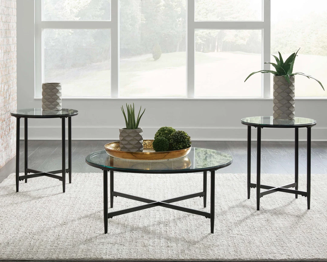 Ashley Furniture Stetzer - Black - Occasional Table Set (3/cn) Tables 4 Ashley Furniture Stetzer - Black - Occasional Table Set (3/cn) Tables
