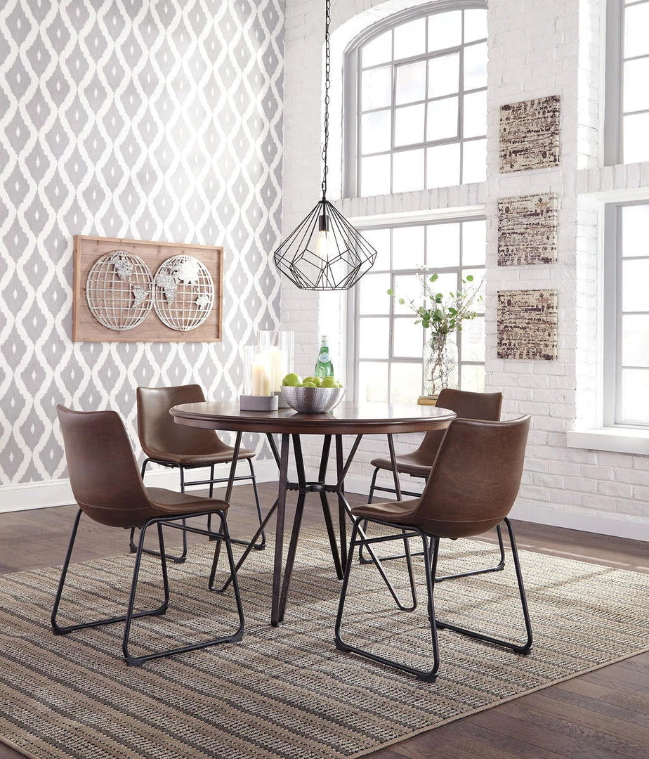 Signature Design By Ashley® Centiar - Ultimate Best In Class Round Dining Room Table, 4 Upholstered Side Chairs 3 Signature Design By Ashley® Centiar - Ultimate Best In Class Round Dining Room Table, 4 Upholstered Side Chairs
