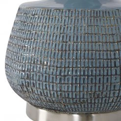 Accessories Uttermost Hearst Blue Glaze Table Lamp
