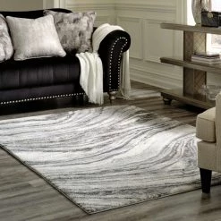 Ashley Furniture Wysdale - Cream/gray - Large Rug Accessories