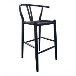 Moe's Home Collection Ventana Barstool Black Stools