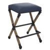 Stools Uttermost Firth Rustic Navy Counter Stool