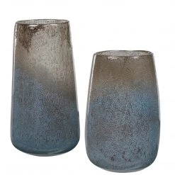 Table Decor Uttermost Ione Seeded Glass Vases, S/2