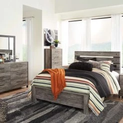 Signature Design By Ashley® Bedroom Sets Cazenfeld - Black/Gray - Dresser, Mirror, Panel Bed