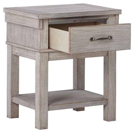 Ashley Furniture Nightstands Hollentown - Whitewash - One Drawer Night Stand
