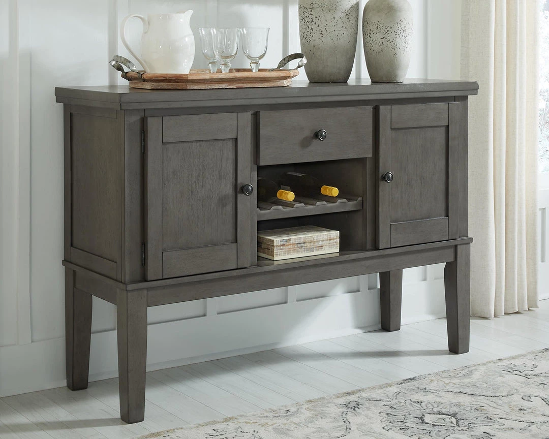 Ashley Furniture Hallanden - Gray - Dining Room Server 6 Ashley Furniture Hallanden - Gray - Dining Room Server