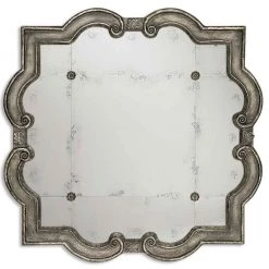 Accessories Uttermost Prisca Distressed Silver Mirror Small