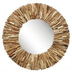 Uttermost Teak Branch Bleached Round Mirror Accessories