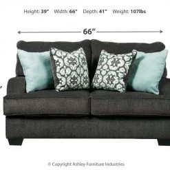 Ashley Furniture Charenton - Charcoal - Loveseat