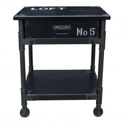 Moe's Home Collection Cabinets Soho 1 Drawer Cabinet Black