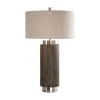 Uttermost Cheraw Wood Cylinder Lamp