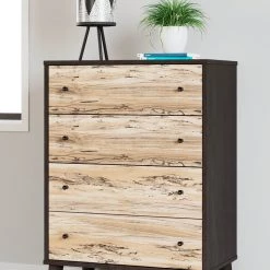 Ashley Furniture Piperton - Brown / Black - Four Drawer Chest Chests