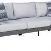 Signature Design By Ashley® Amora - Charcoal Gray - Sofa With Cushion