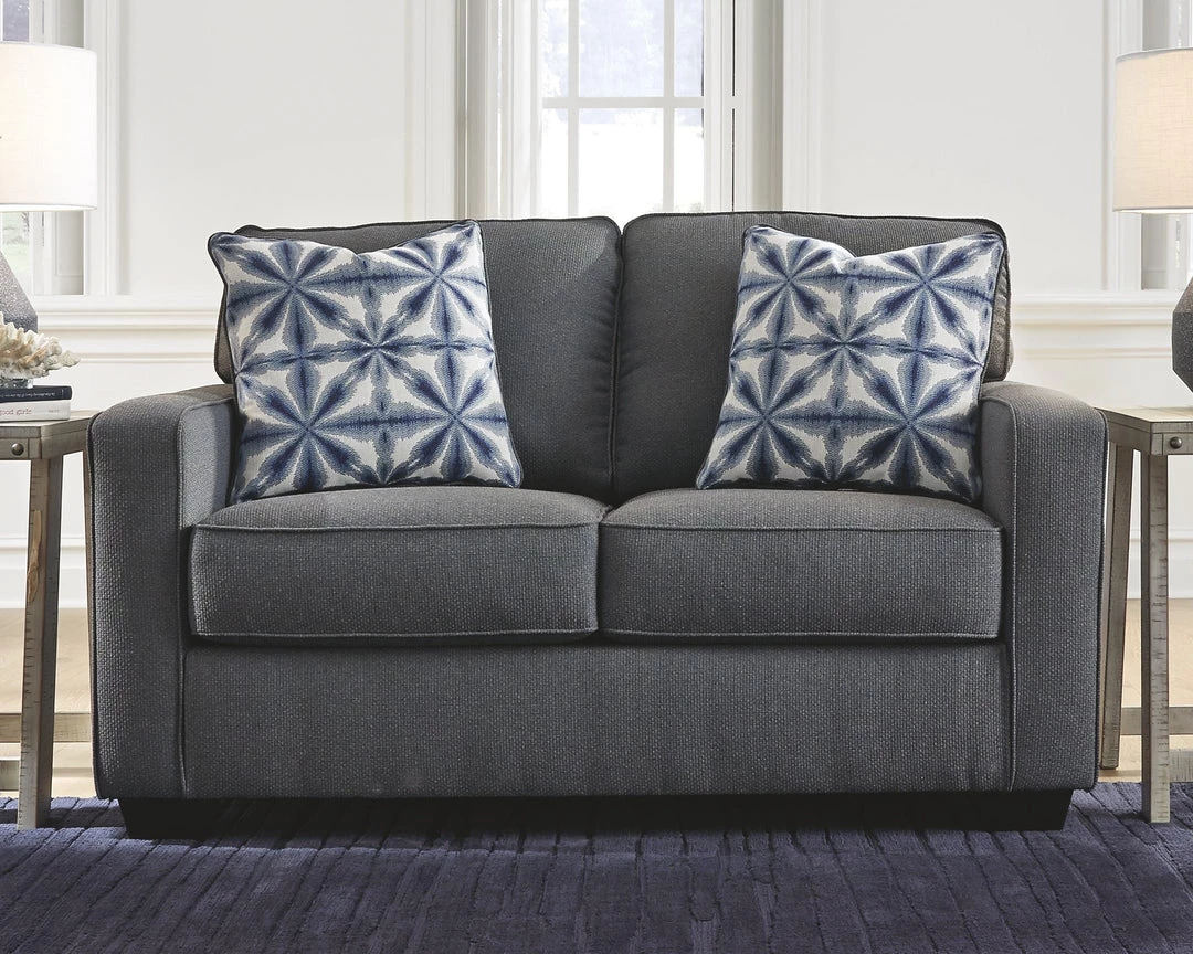 Ashley Furniture Kiessel - Steel - Loveseat Loveseats 4 Ashley Furniture Kiessel - Steel - Loveseat Loveseats