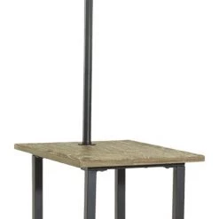 Ashley Furniture Shianne - Black - Metal Tray Lamp (1/cn) Accessories