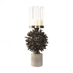 Uttermost Autograph Tree Antique Bronze Candleholder Table Decor