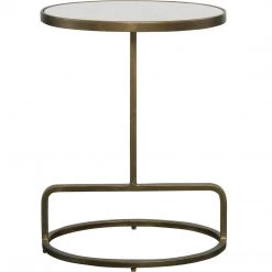 Tables Uttermost Jessenia White Marble Accent Table