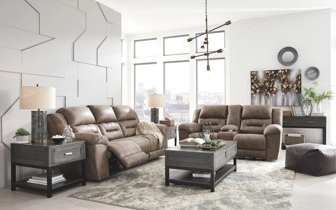 Signature Design By Ashley® Stoneland - Power Reclining Sofa & Loveseat Set 7 Signature Design By Ashley® Stoneland - Power Reclining Sofa & Loveseat Set