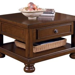 Ashley Furniture Porter - Rustic Brown - Lift Top Cocktail Table