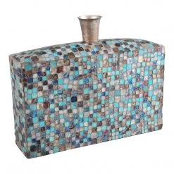 Moe's Home Collection Azul Mosaic Vase Low Table Decor