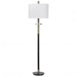 Uttermost Maud Aged Black Floor Lamp