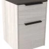 Ashley Furniture Dorrinson - White / Black / Gray - File Cabinet