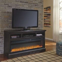 Ashley Furniture Entertainment - Black - Wide Fireplace Insert Fireplace Inserts
