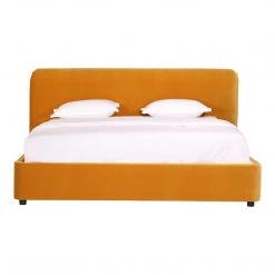 Moe's Home Collection Samara Queen Bed Mustard Beds 14 Moe's Home Collection Samara Queen Bed Mustard Beds