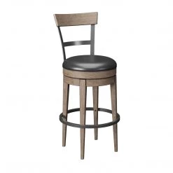 Emerald Home Stools Benton Swivel Bar Stool Brown / Dark